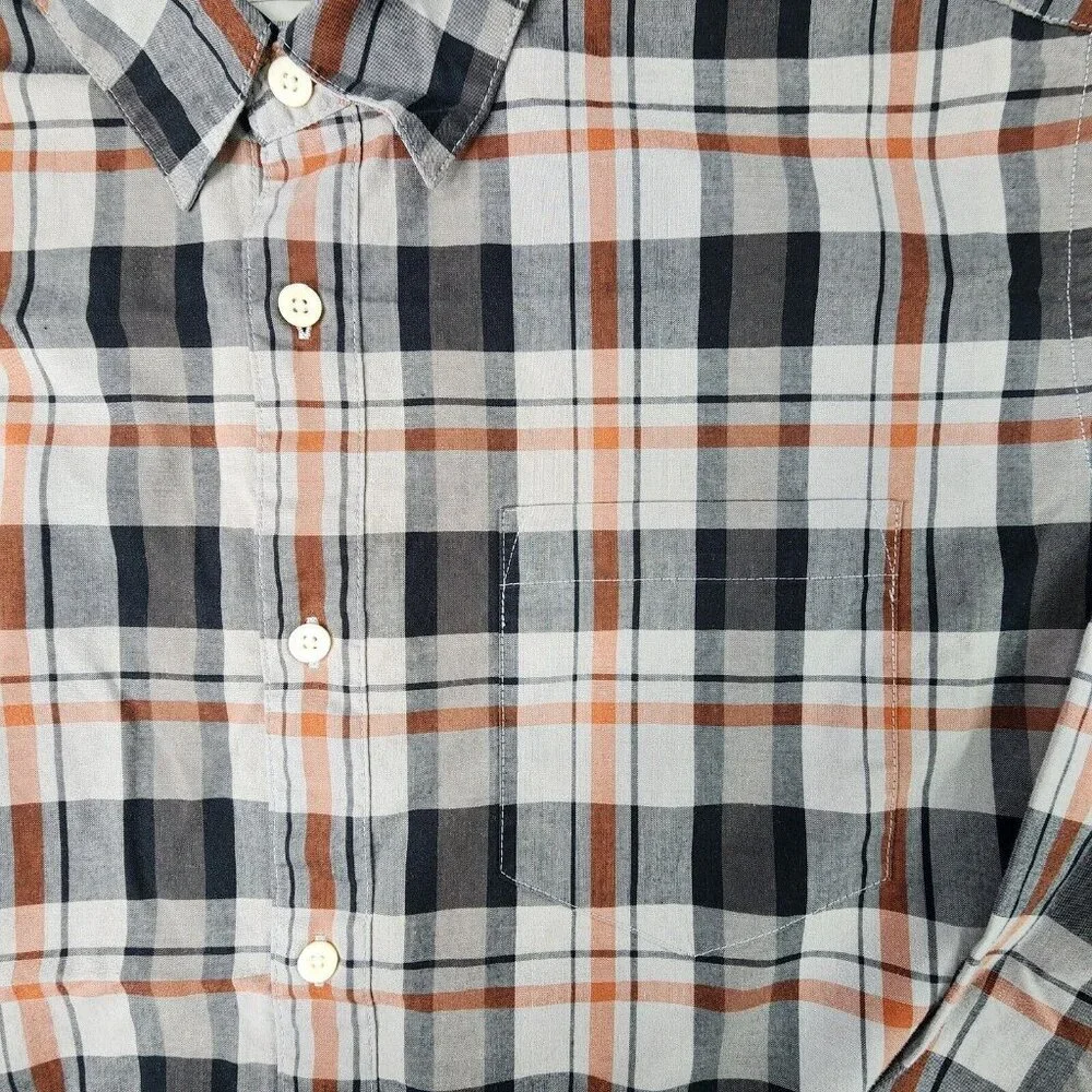 Patagonia Shirt Men Medium Plaid Organic Cotton Long Sleeve Casual Preppy Office